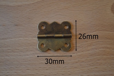 Box Hinges Antique Bronze (2 pack)